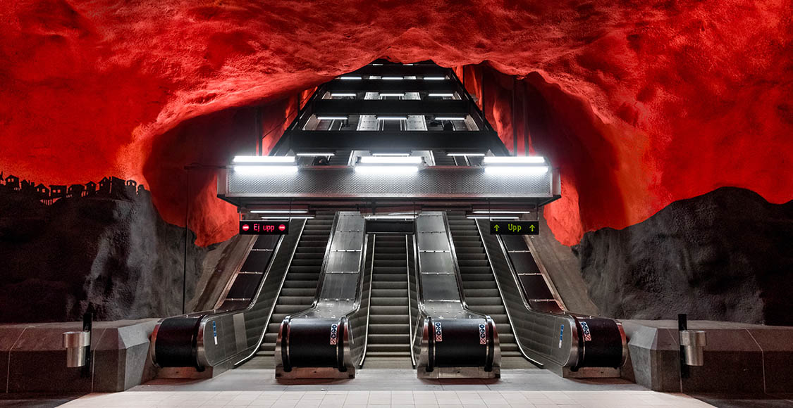 The History of the art at Solna Centrum metro station